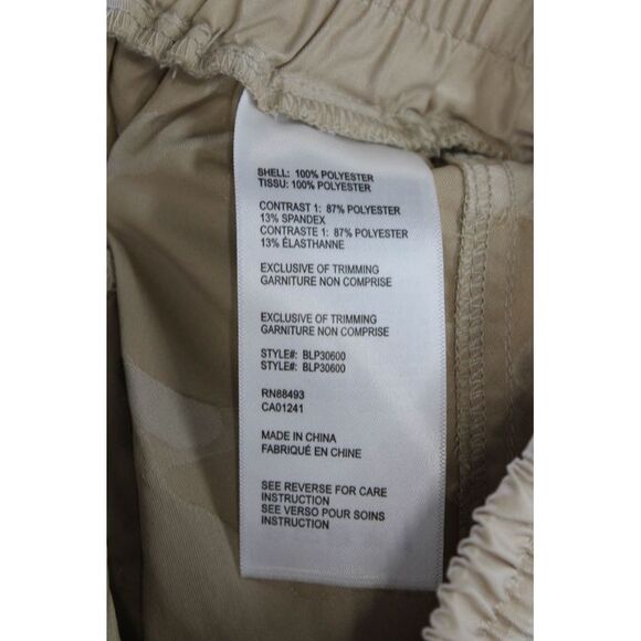 Blanc Noir Womens Camouflage Print Drawstring Cargo Joggers Beige Size M - Picture 5 of 6